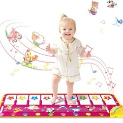 M SANMERSEN Piano Mat - Musical Keyboard Floor Playmat 39.5" 