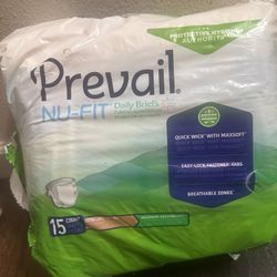 PREVAIL Nu-Fit 18ct LARGE 59-64" Diaper