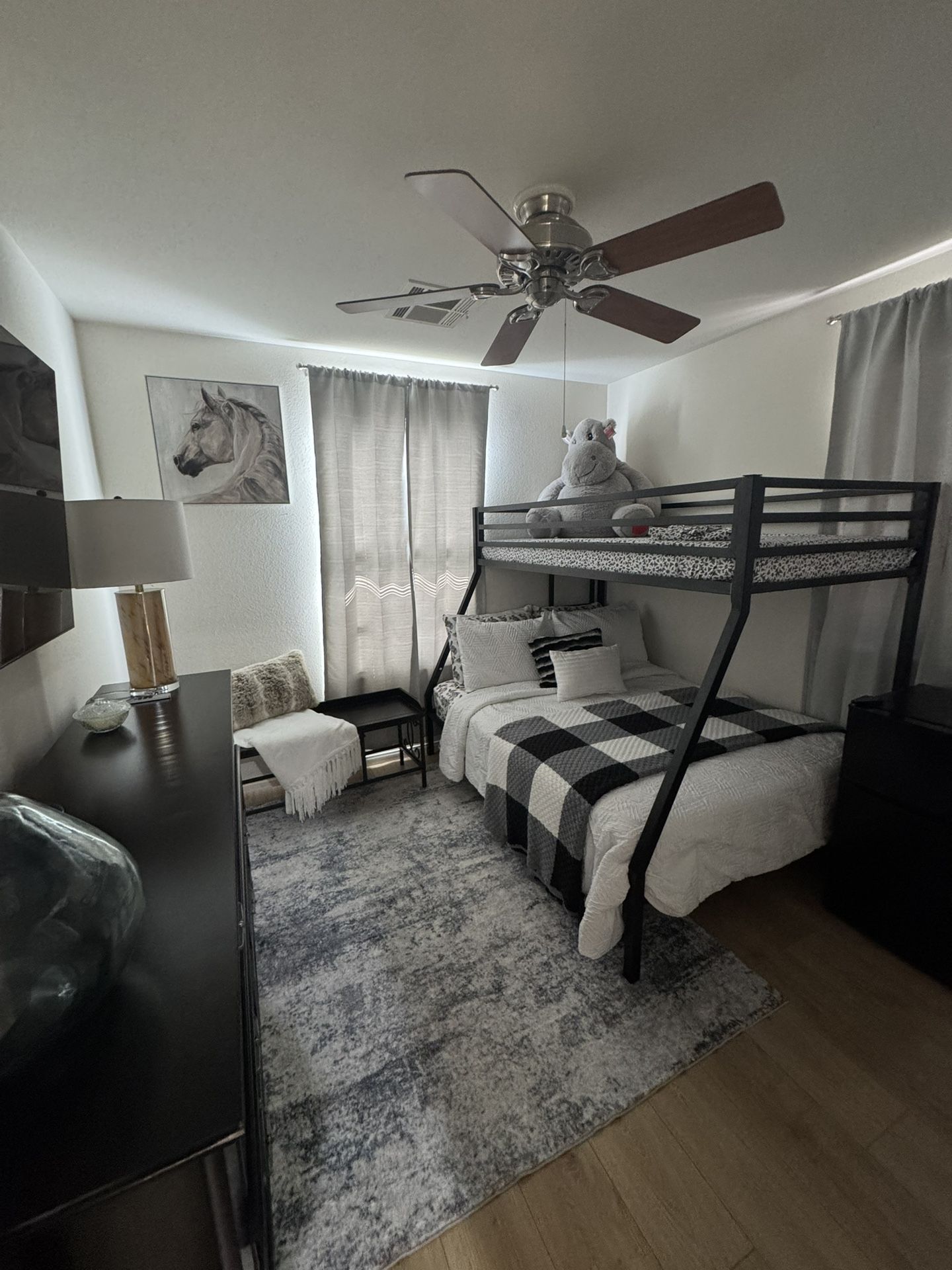 Twin Over Full Bunk Bed With Matresses