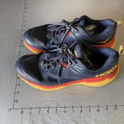 HOKA ONE ONE Challenger ATR 6 Men's Running Lace-Up Sneakers Blue Mesh Size 11-2E wide