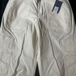 Beige Cargo Pants Size 8