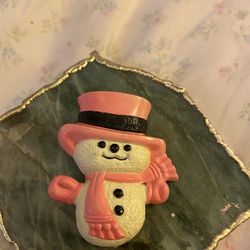 Snowman Avon Vintage Pin