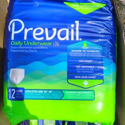 Prevail daily underwear. 4 packs of 12