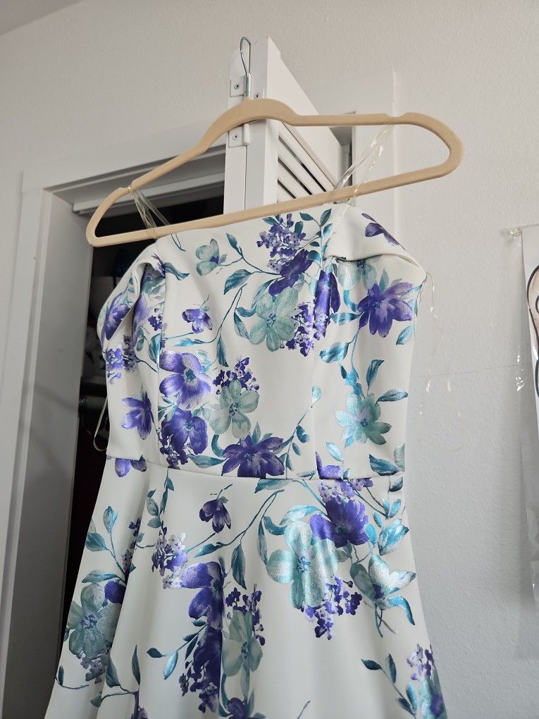 Floral Off The Shoulder Dress