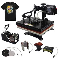 Heat Press Machine Bundle – Like New (Used Twice) 