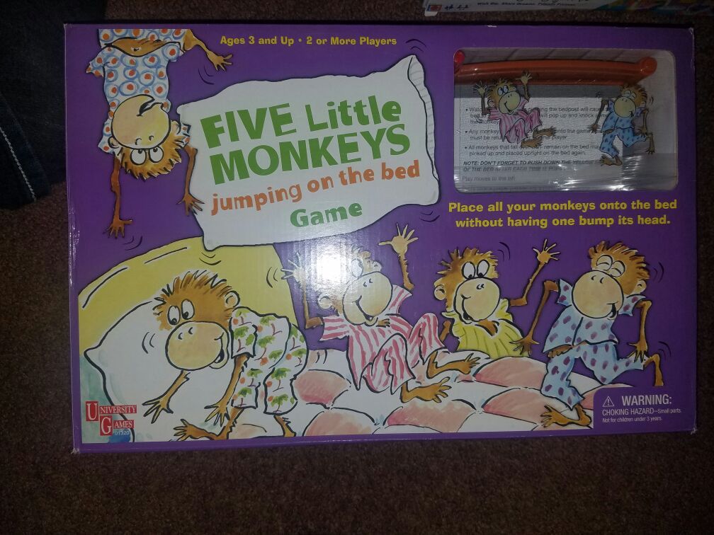 Five Little Monkeys Jumping on the Bed board game
