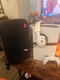 PS5 pro 2TB bundle with headset, controller, and travel case