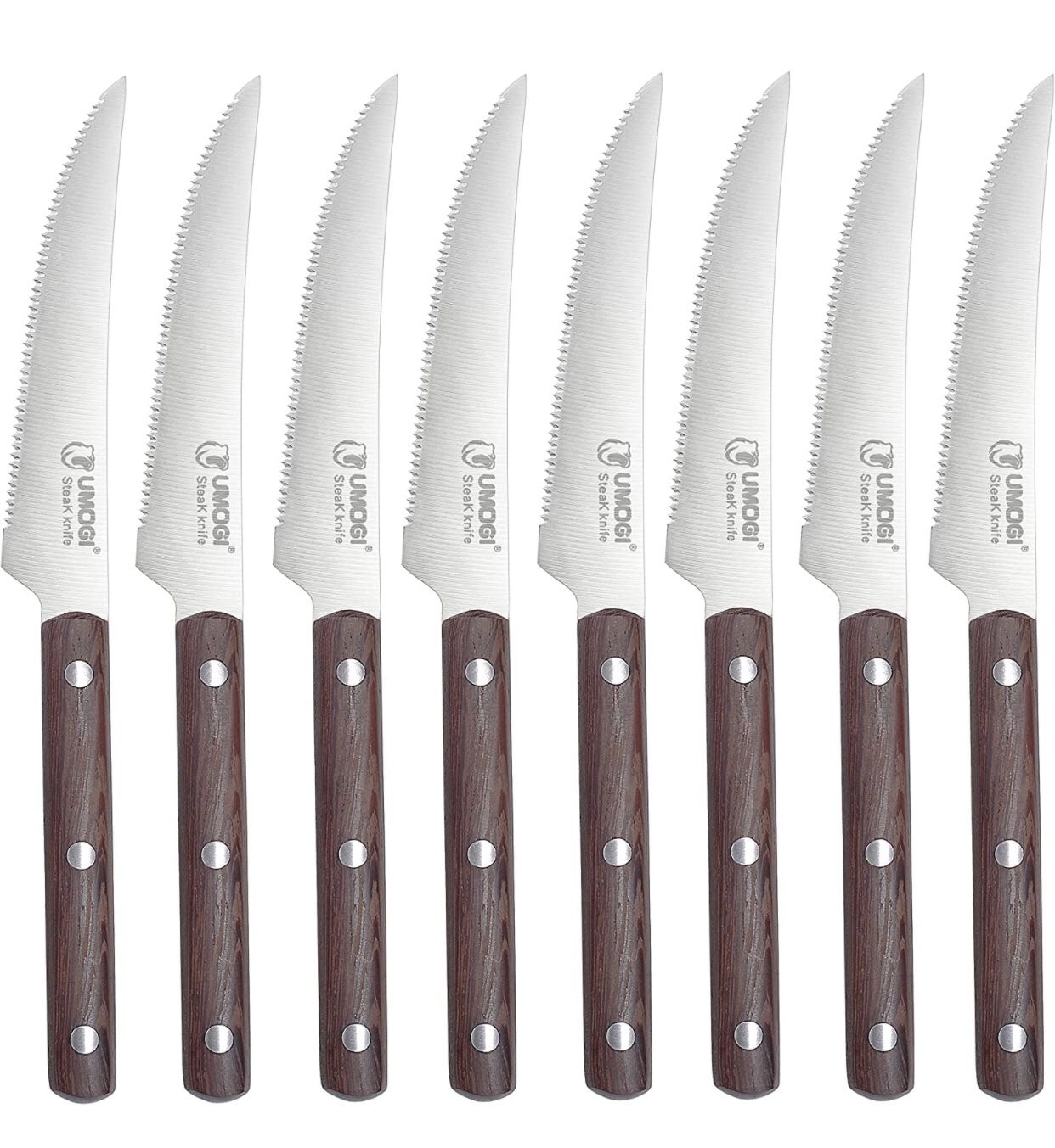 #2) Steak Knives Set of 8 with Gift Box -