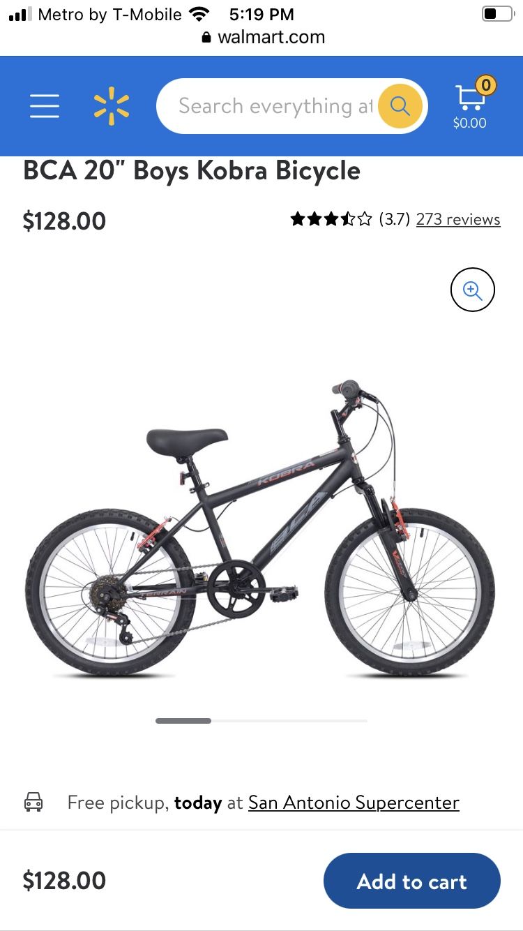 BCA 20 Boys Kobra Bicycle