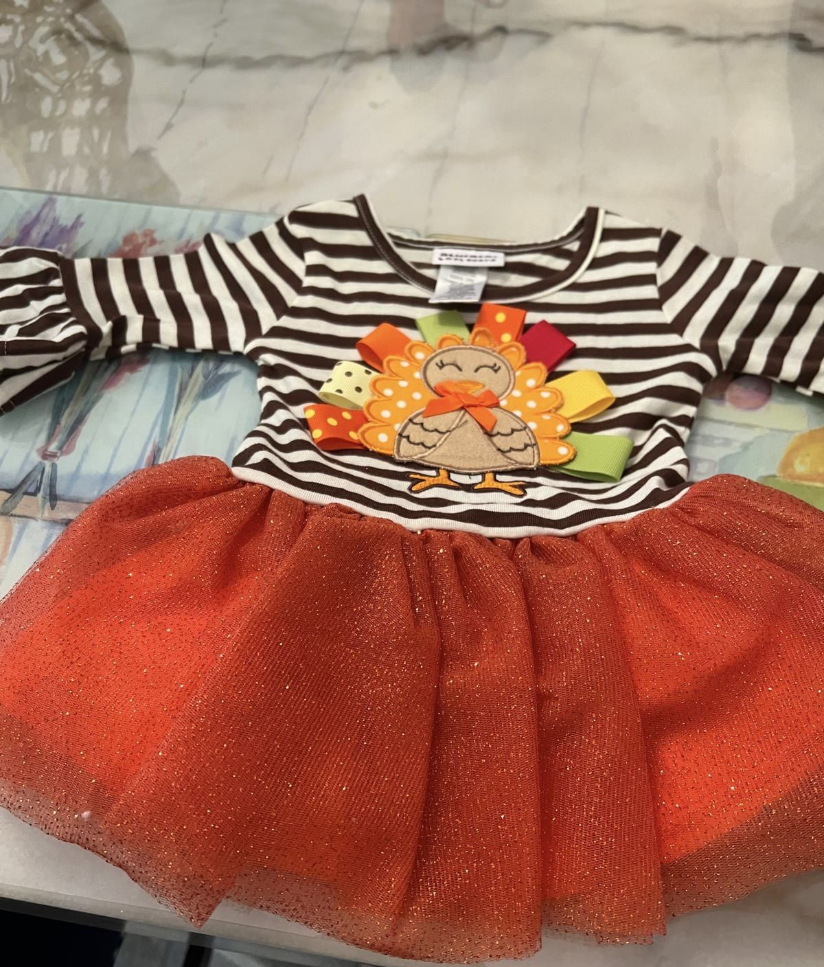 Thanksgiving Turkey Kids Dress 