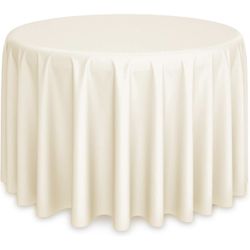 Ivory Round Tablecloths 