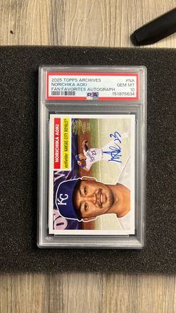 2025 Topps Archives Norichika Aoki Autograph PSA 10