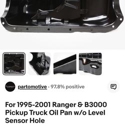 Oil Pan (Ford Ranger/ Mazda Truck)