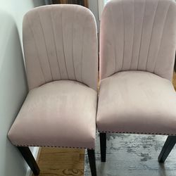 pink accent chairs