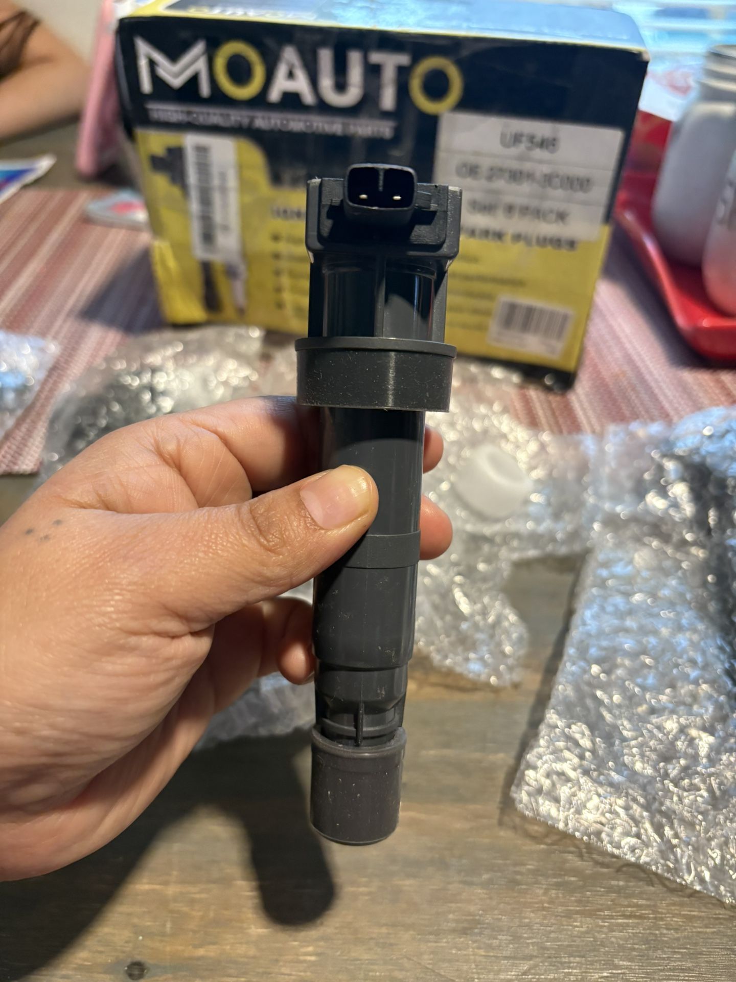 New Set of 6 Ignition Coils Pack & 6 PCS Iridium Spark Plugs Compatible with Hyundai Kia Azera Entourage Santa Fe Sonata Veracruz Optima Sedona 👇