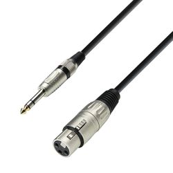 Adam Hall 3 STAR BWM 0100 & XLR Female to 6.3mm TRS Mic Cable - 3 FT