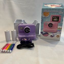 Kids Camera Instant Print Gifts for Girls and Boys 1080P HD Video Digital Kids