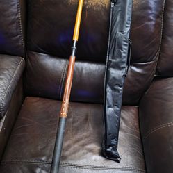Lion Club Vintage Pool Stick and Case