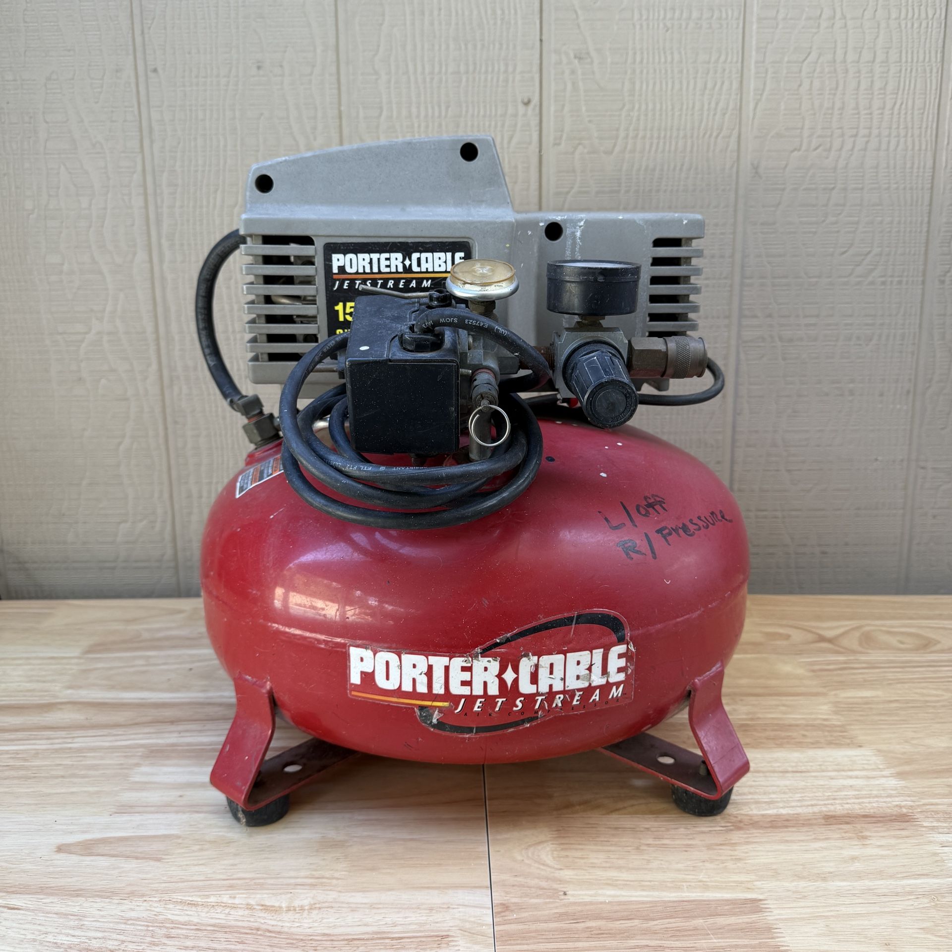 ^ ^ PORTER • CABLE Pancake Compressor ^ ^