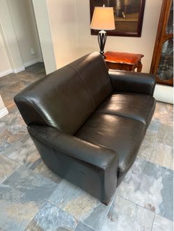 Leather Loveseat