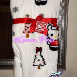 Hello Kitty Fur Christmas Blanket New