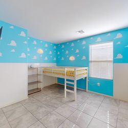 Kids Junior Twin Loft Bed Frame