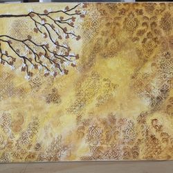 Acrylic and textured painting on canvas 24”x30”