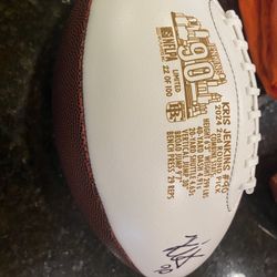 Kris Jenkins - Cincinnati Bengals Autographed football- new 