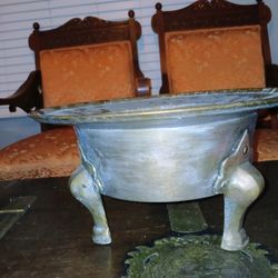Antique Brazier Footed Pot 