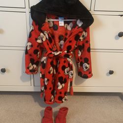 2T/3T Mickey Robe and Slippers