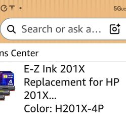 X
E-Z Ink 201X Replacement for HP 20 1 X. Color: H201X-4P