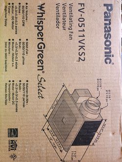 Panasonic ventilation Fan