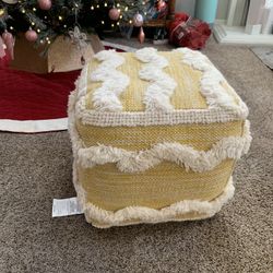 Pottery Barn Cube Ottoman / Footrest - Like New