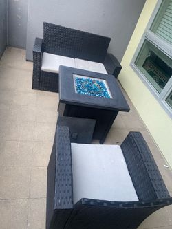 fire pit patio set