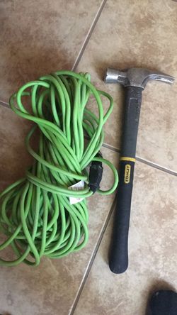 Extension cord and big hammer
