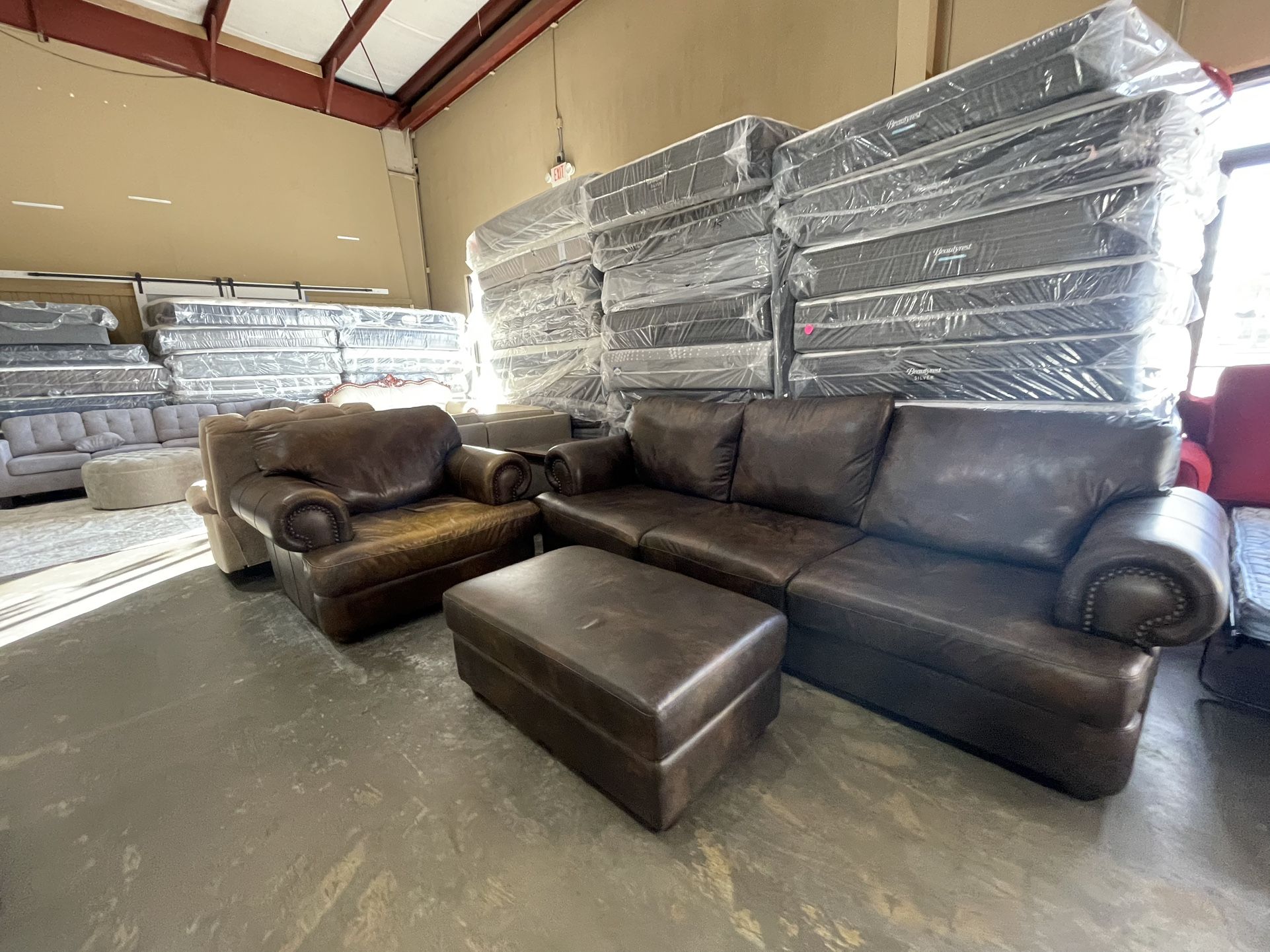 Leather Sofa Set 🦖