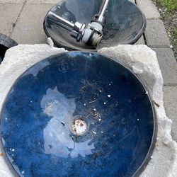 2 Blue Bowl Sinks