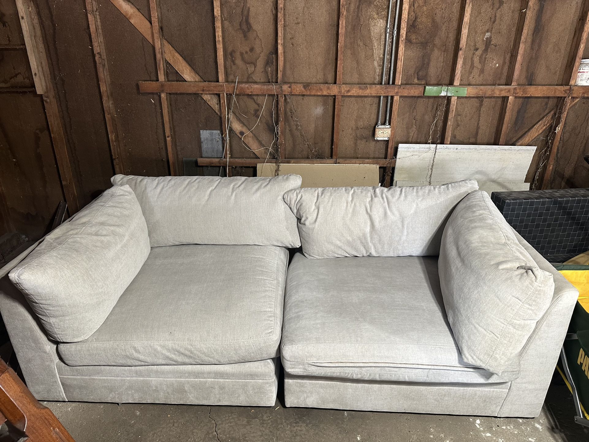 Gently Used Arhaus 2 Piece Lounge Sectional