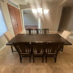 Dining Room Table And Chairs. 