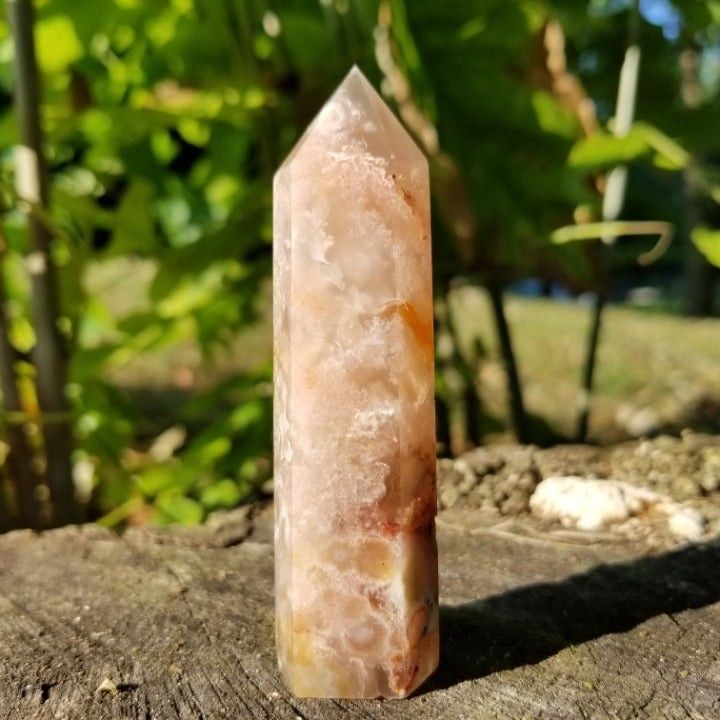 Flower Agate Terminated Point, Tower