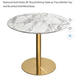 Round Table Faux Marble