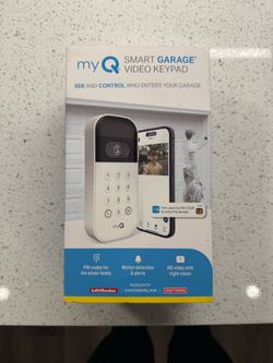 Brand new myQ Smart Garage Door Video Keypad with Wide-Angle Camera,