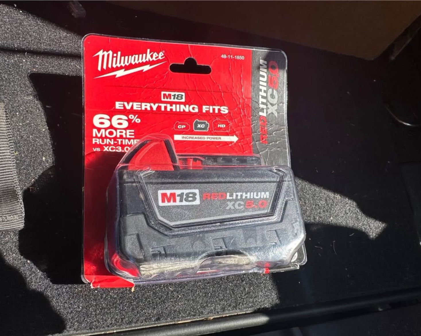 Milwaukee Red Lithium M18 XC 8.0 + XC 5.0