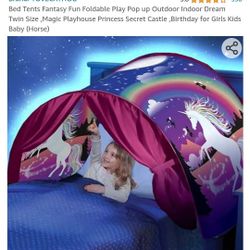 Unicorn Twin Bed Tent New 