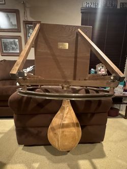 Early 20th century Boxing speed bag wall mounted