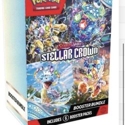 Pokémon Stellar Crown Booster Bundle 6 Packs 