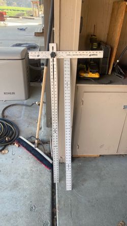 Adjustable T square and Straight edge