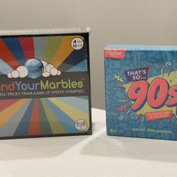 2 NEW SEALED Trivia Games - That’s So 90s & Mind Your Marbles 