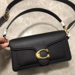 Coach Tabby 26 Black Side Organ Folds New