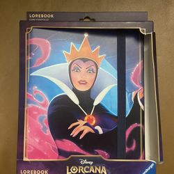 Disney Lorcana Evil Queen Lorebook Card Portfolio New In box NIB *SLIGHT WEAR*